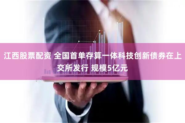 江西股票配资 全国首单存算一体科技创新债券在上交所发行 规模5亿元